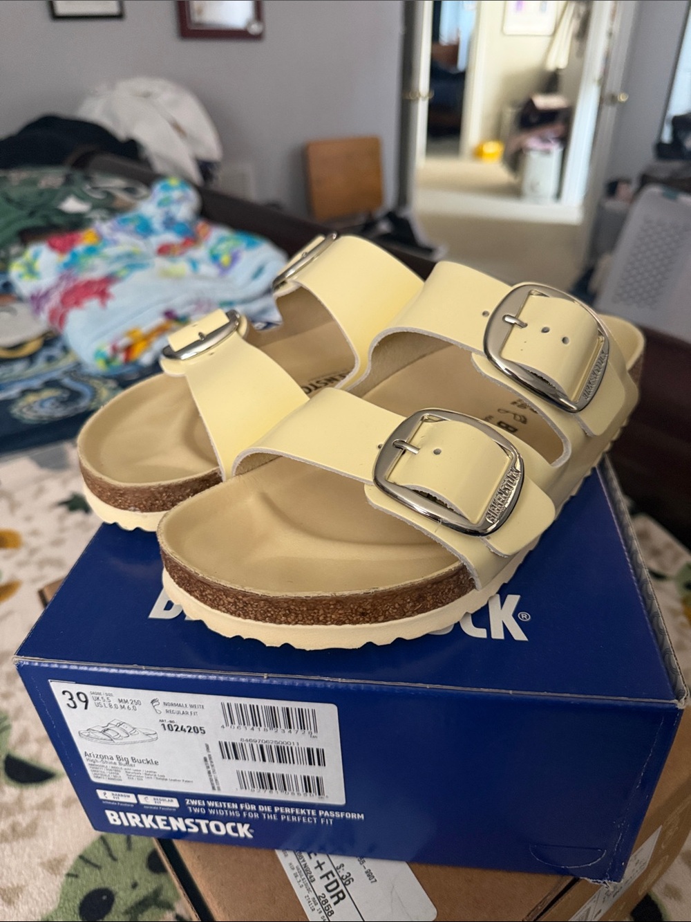 Birkenstock Arizona  Sandals in Pale Yellow